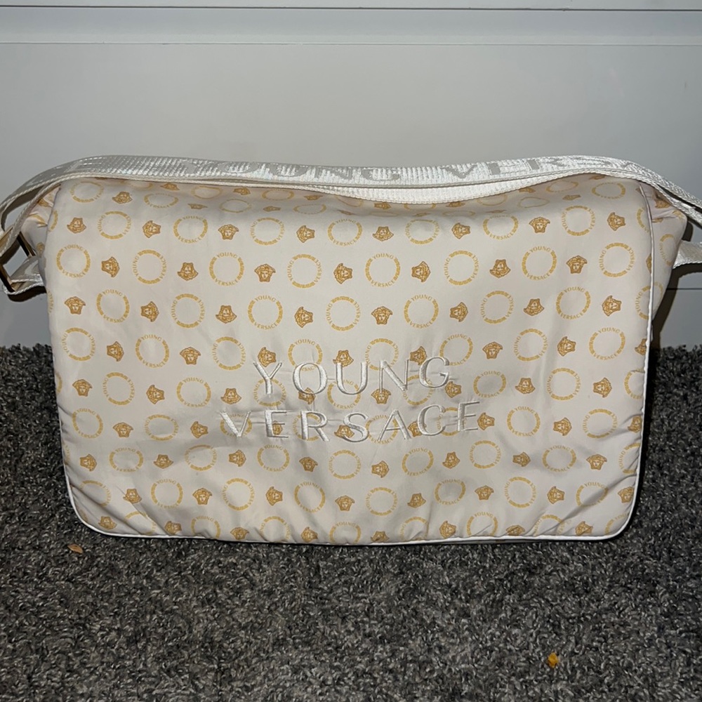 Versace diaper bag and changing mat